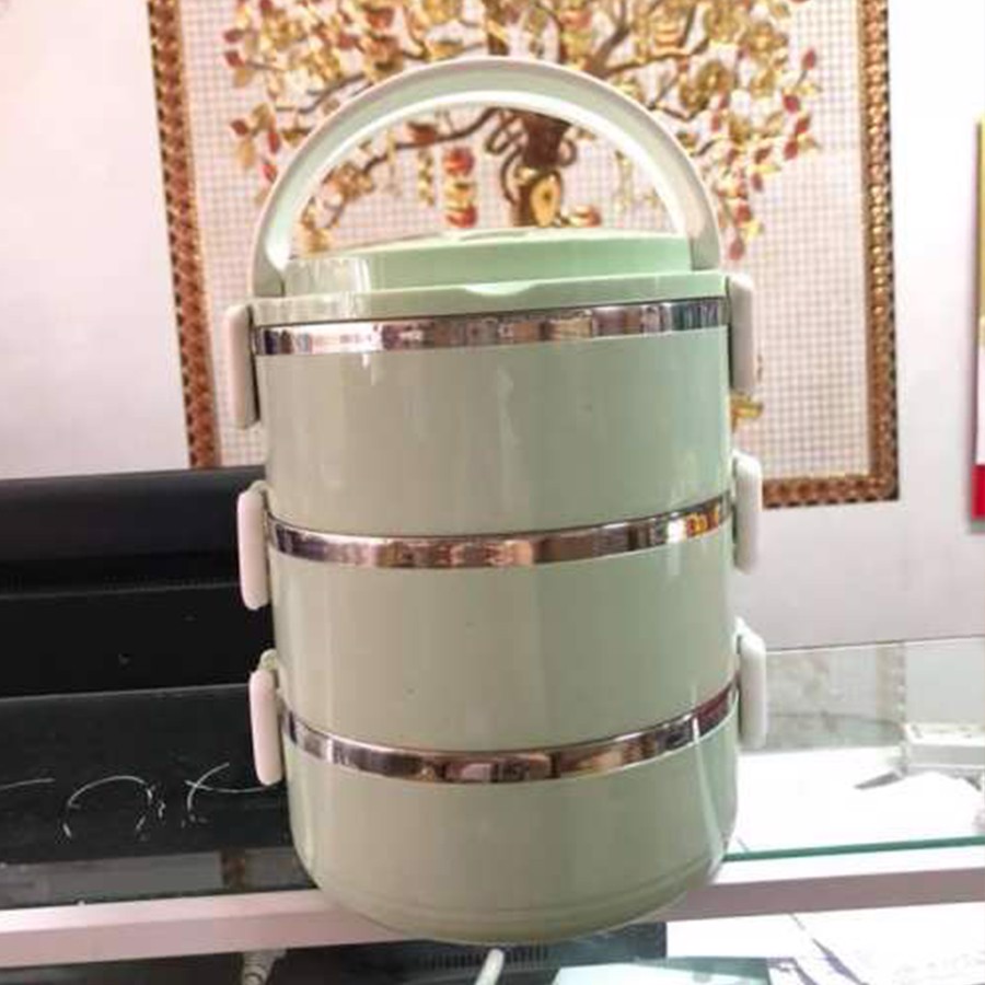 HỘP CƠM GIỮ NHIỆT 3 TẦNG (GIAO MÀU NGẪU NHIÊN)