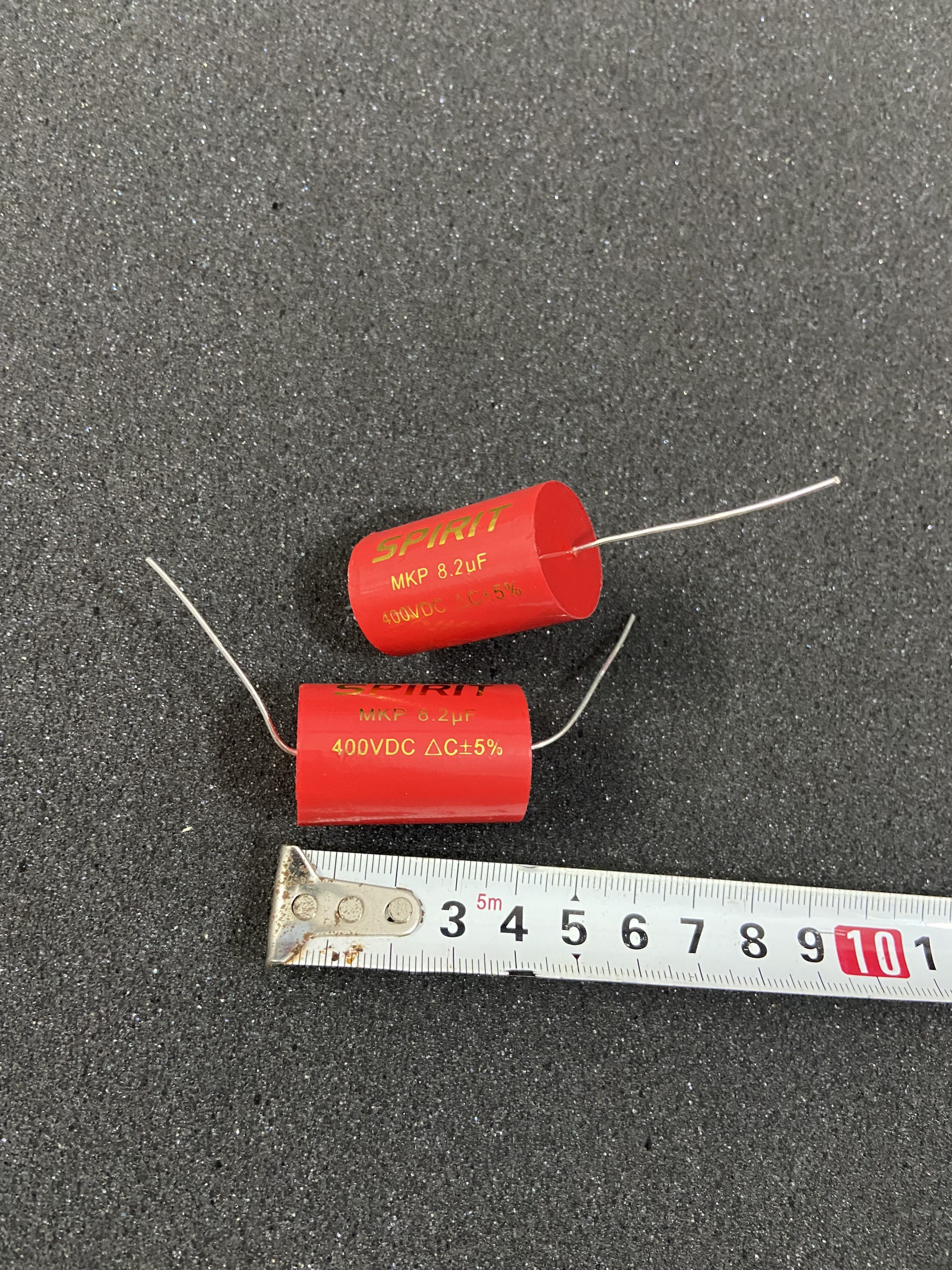 Tụ lọc phân tần cản loa treble ( tụ đỏ ) 8.2uf 400v hàng cao cấp