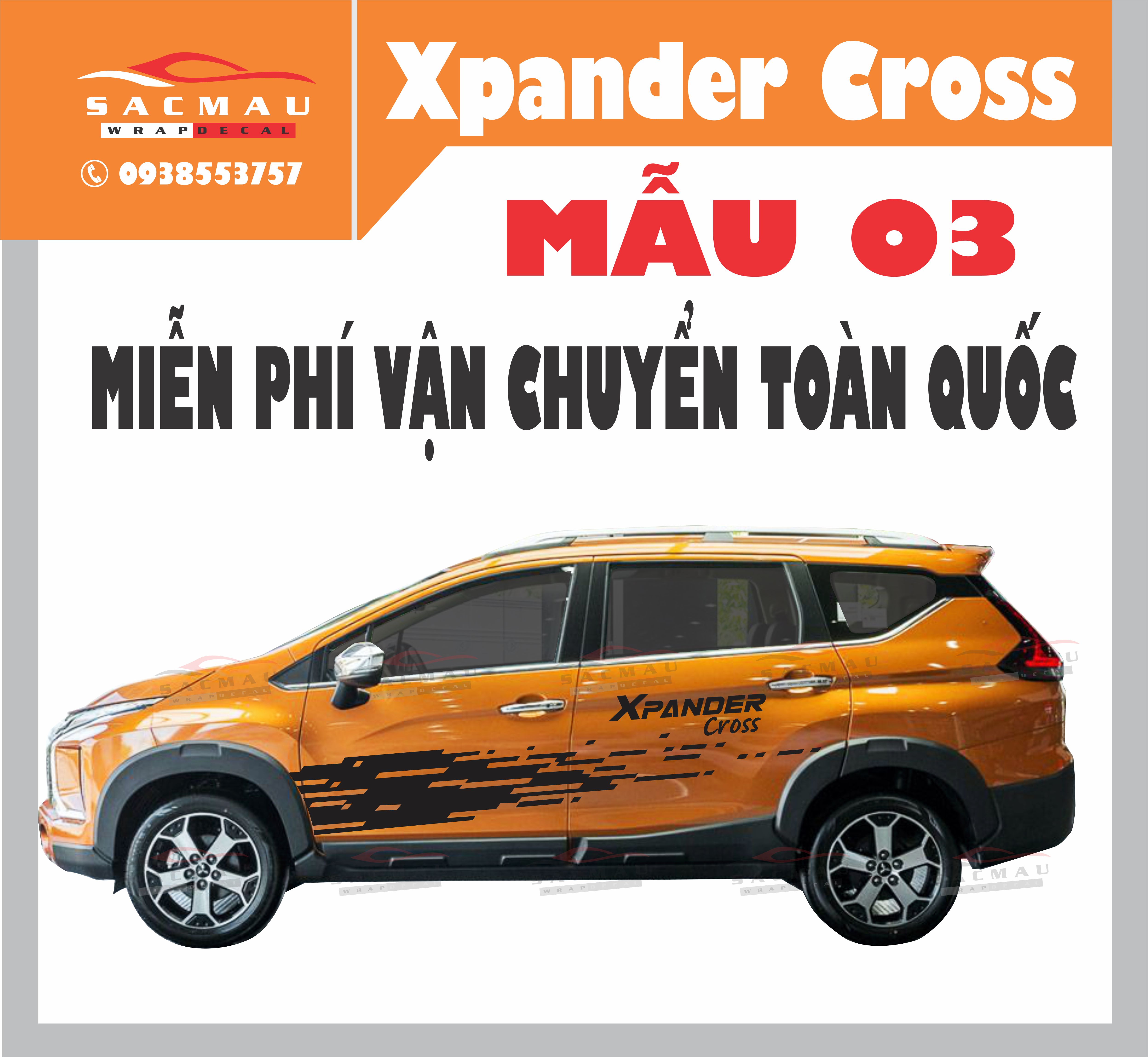 tem xpander cross vàng cam (MIỄN PHÍ VẬN CHUYỂN TOÀN QUỐC)