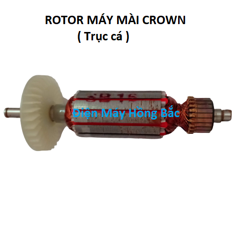 Rotor lắp máy mài crown 3002 cá - Ruột đồng