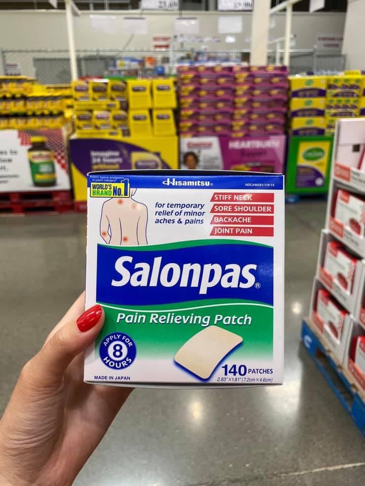Miếng dán Salonpas giảm đau hàng nhập khẩu 140 miếng