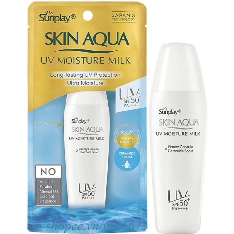 Sữa Chống Nắng Hằng Ngày Dưỡng Da Giữ Ẩm Sunplay Skin Aqua Uv Moisture Spf50+ Pa+++ 30G cao cấp
