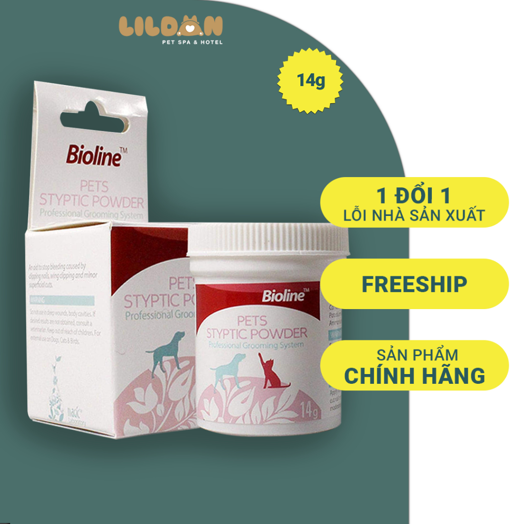 Bioline styptic powder bột cầm máu cho thú cưng