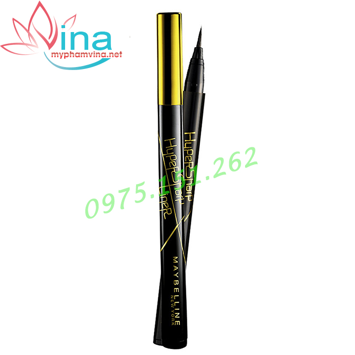Img bút kẻ mắt nước siêu sắc mảnh maybelline new york hyper sharp liner extreme - màu đen