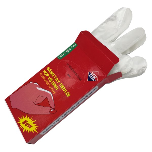 Găng tay nilon [ GIÁ CỰC SỐC ] Găng tay nilong túi bóng đa năng tiện dụng dùng 1 lần, hộp 100 chiếc