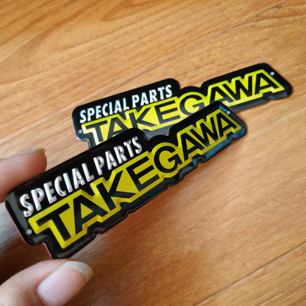 Tem nhôm dán Pô Takegawa 13x3.3cm