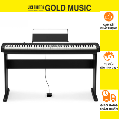 Đàn Piano điện Casio CDP-S110 2 màu đen trắng + chân gỗ CS46 giá nhạc +