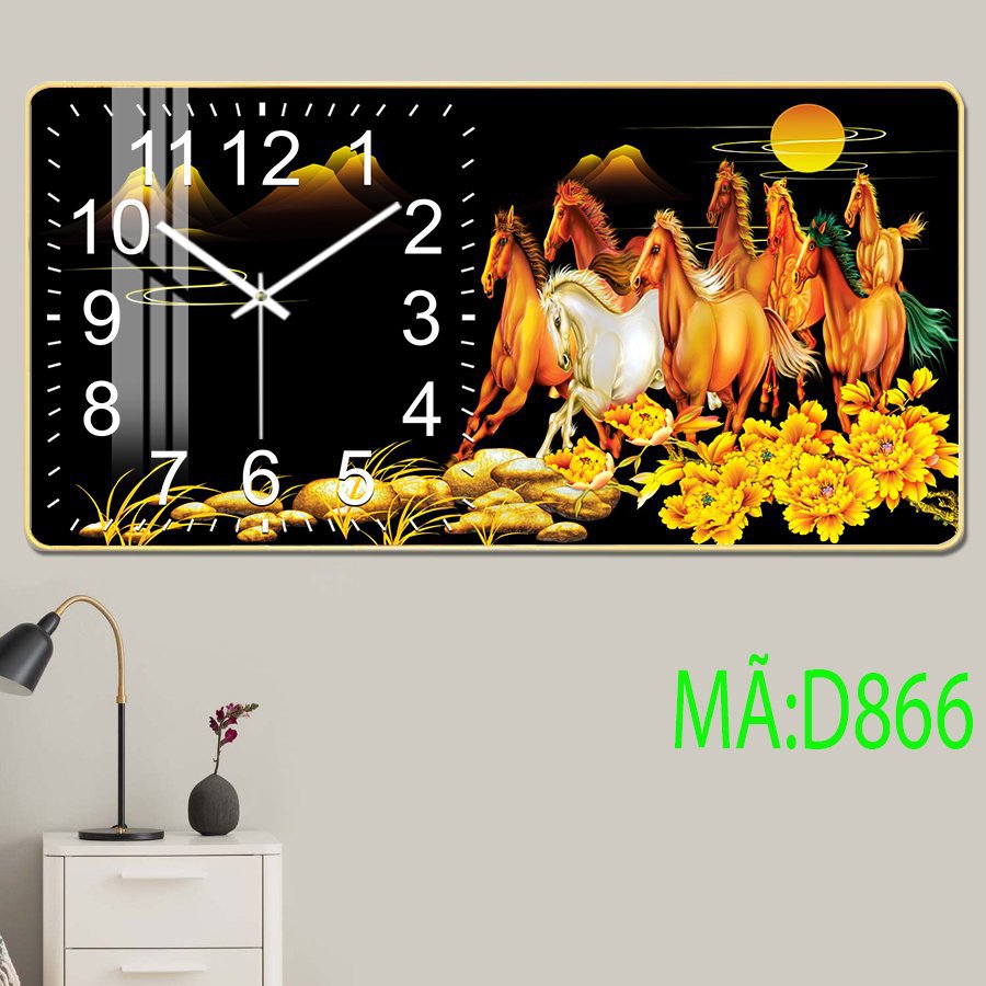 Tranh Đồng Hồ Tráng Gương 5D
