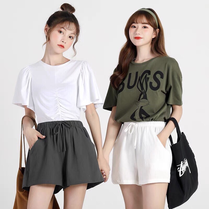 Quần Đùi Đũi- quần short đũi nữ cực mát