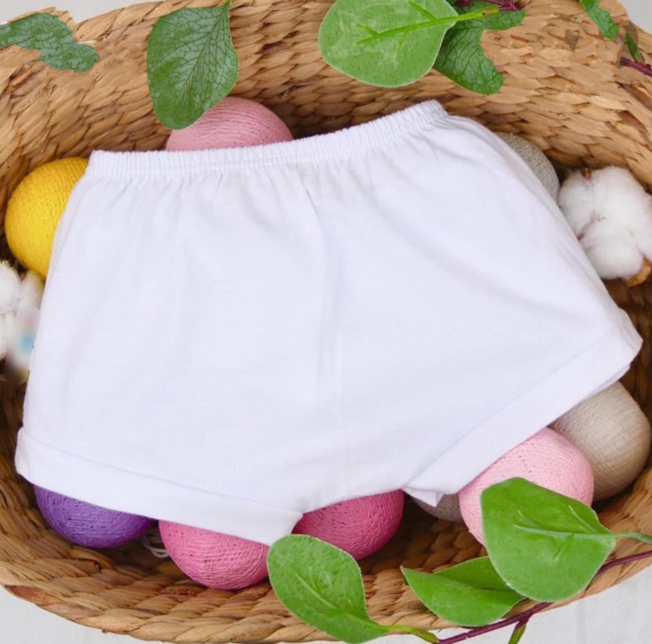 Quần đùi đáy ngang cho bé mặc bỉm chất cotton mềm mịn, dễ thương. Quần đùi sơ sinh