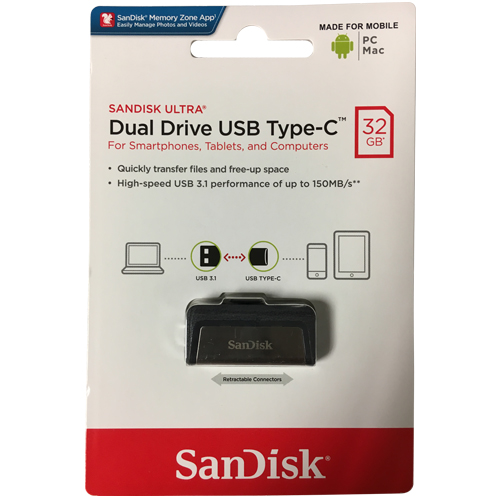 [HCM]USB OTG SanDisk Ultra Dual 32GB Type-C USB 3.1