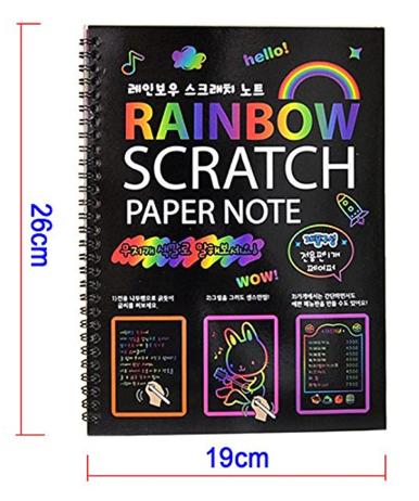 Sổ tay Ma thuật A4 (Rainbow Scratch Paper Note)