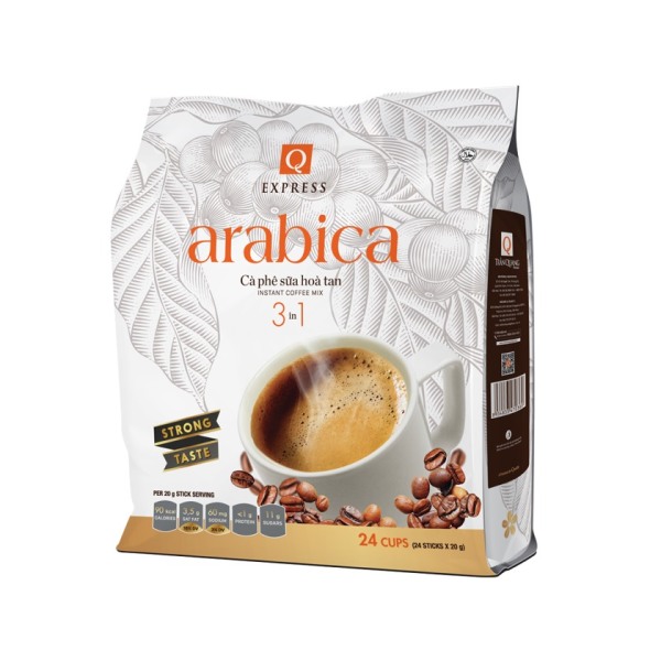 Cà phê Hoà Tan 3in1 Arabica (24 gói/túi)