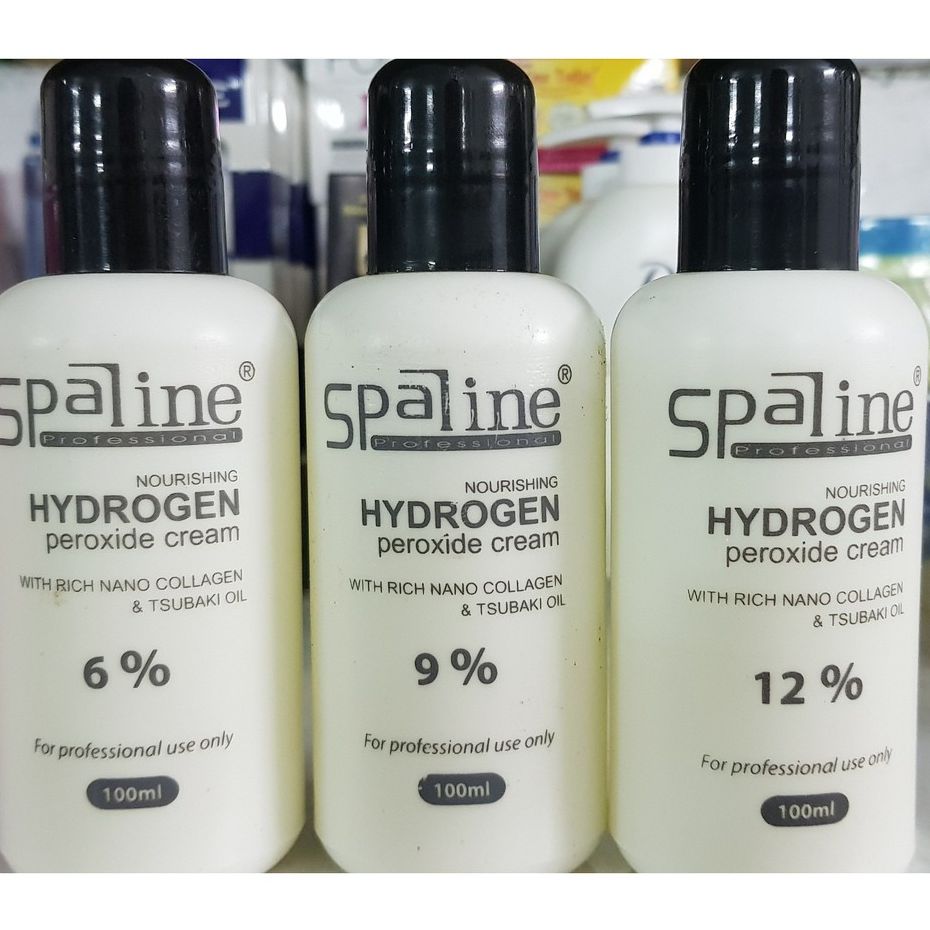 Oxy siêu dưỡng hỗ trợ Nhuộm Tóc SPALINE HYDROGEN PEROXIDE 100ml