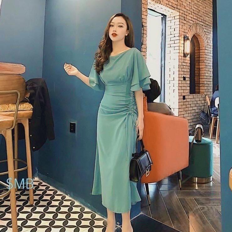 [HCM]Maxi trắng rút dây 3 màu (kèm hình thật)
