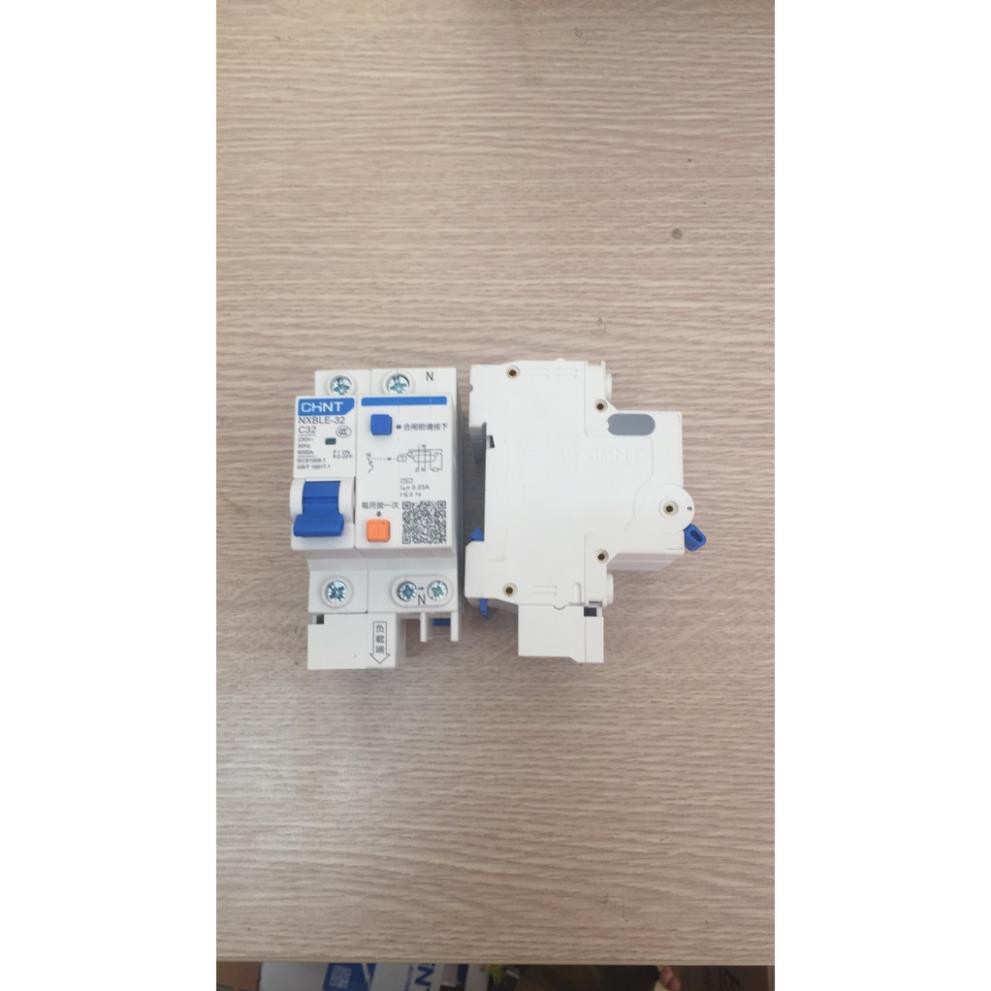 Attomat chống dòng dò Chint NXBLE-63 1P+N 63A