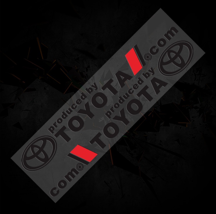 Bộ 2 tem dán cửa xe ô tô toy 02