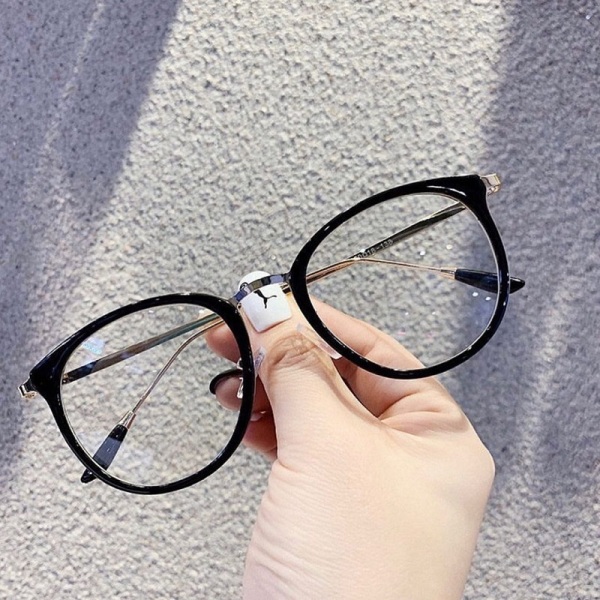 Giá bán Kính giả cận gọng tròn mắt kính không độ chống tia UV400, kính mát nam nữ Hottrend 2021 có thể thay được tròng cận, kính cận thời trang phong cách Hàn Quốc