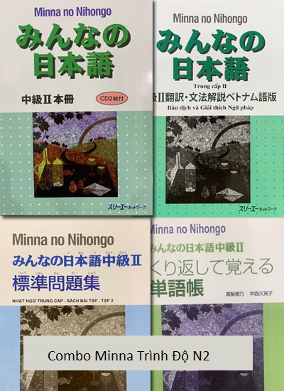 Sách - Combo Minna No Nihongo Trung Cấp 2 – Trình Độ N2