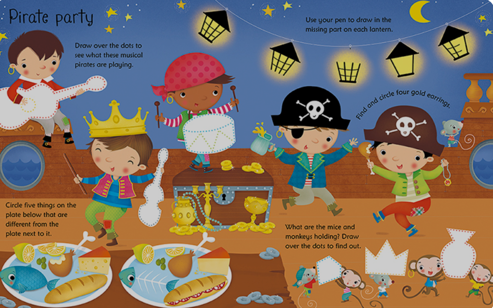 Sách-Anh: Wipe-Clean: Pirate Activities