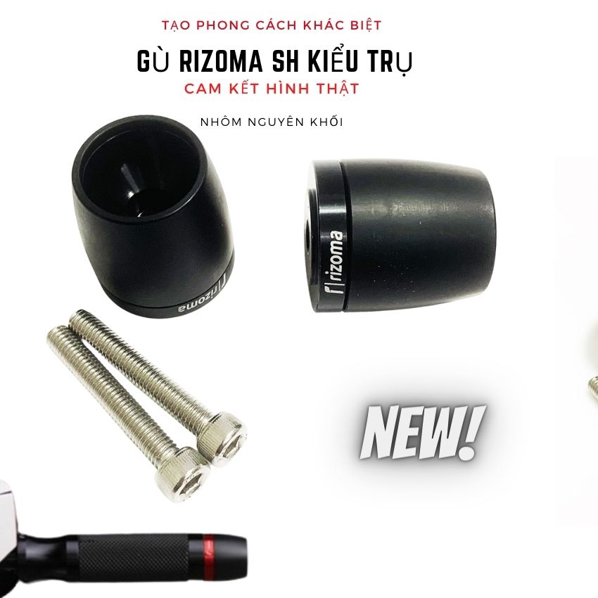 Gù lõm rizoma cho sh 2012-2022, sh 350i, sh 300i, gù tay lái rizoma lỗ