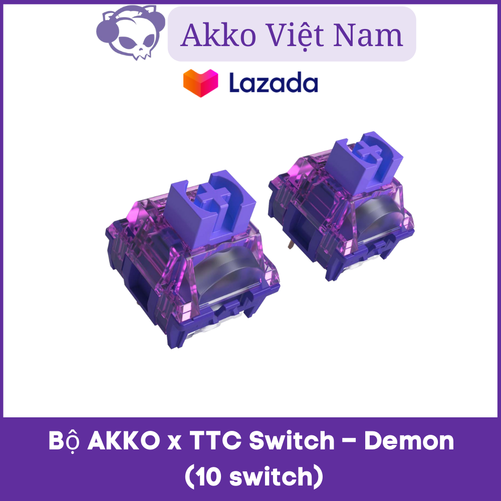 Bộ Switch bàn phím cơ AKKO x TTC Switch – Demon