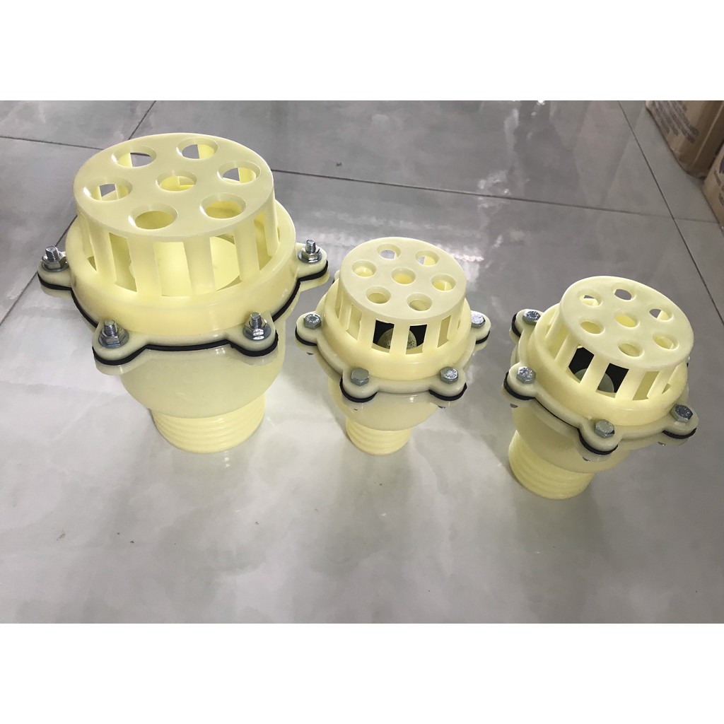 Lúp Bê Máy Bơm Nước nhựa trắng (Rọ Lọc, Rọ Bơm, Giỏ Hút Nước) phi 50, phi 60, phi 75