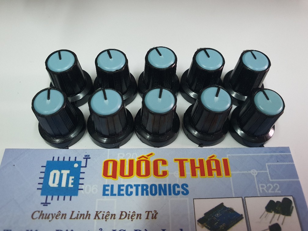 Núm volume màu xanh nhạt