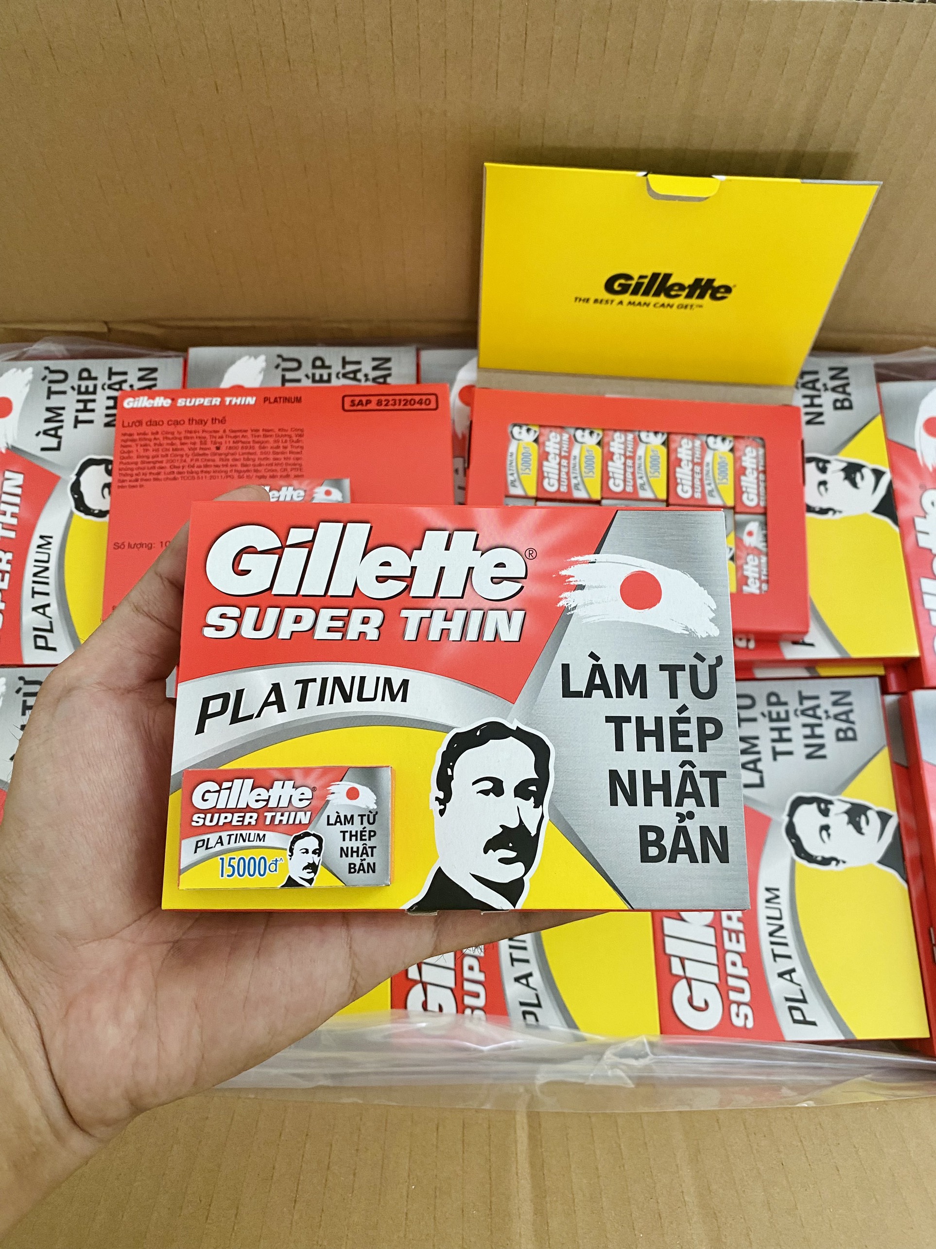 LƯỠI LAM Gillette super thin ( vỉ 20 hộp )