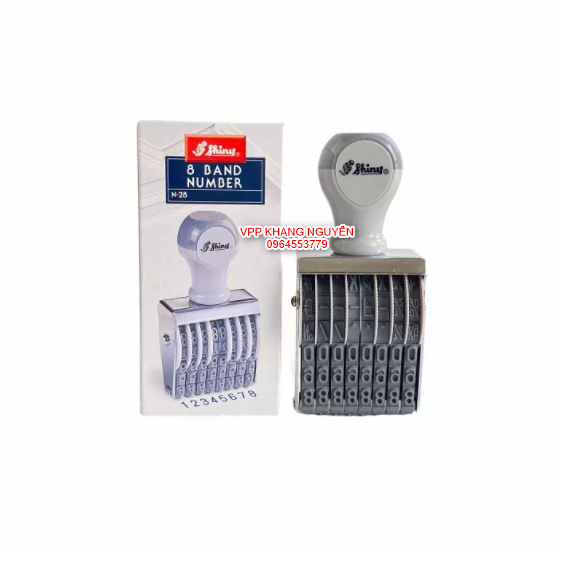 Dấu Cao Su Shiny 8 Số Size 5-7-9-11mm