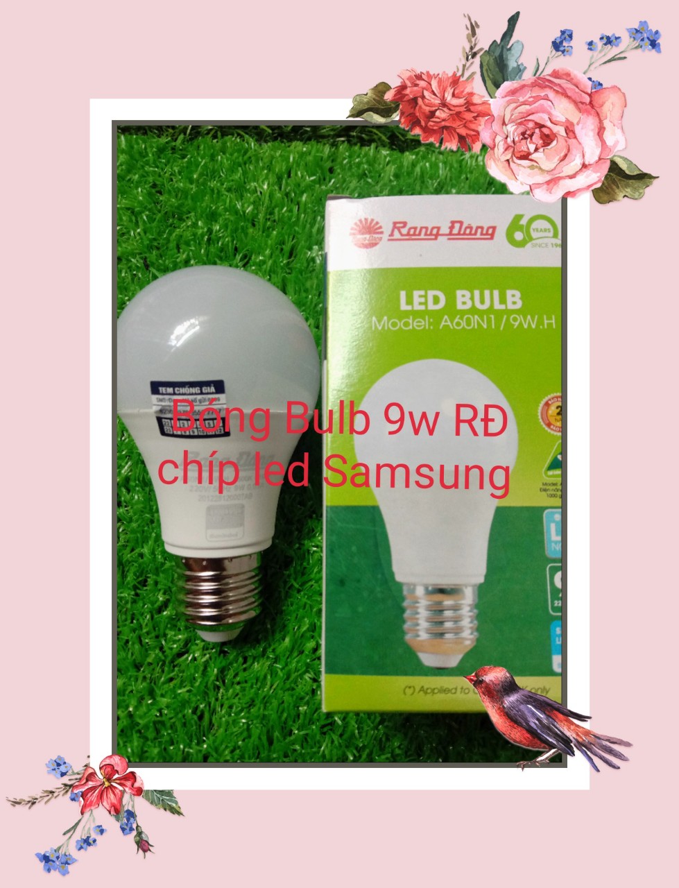 BÓNG LED BULB 9W RẠNG ĐÔNG