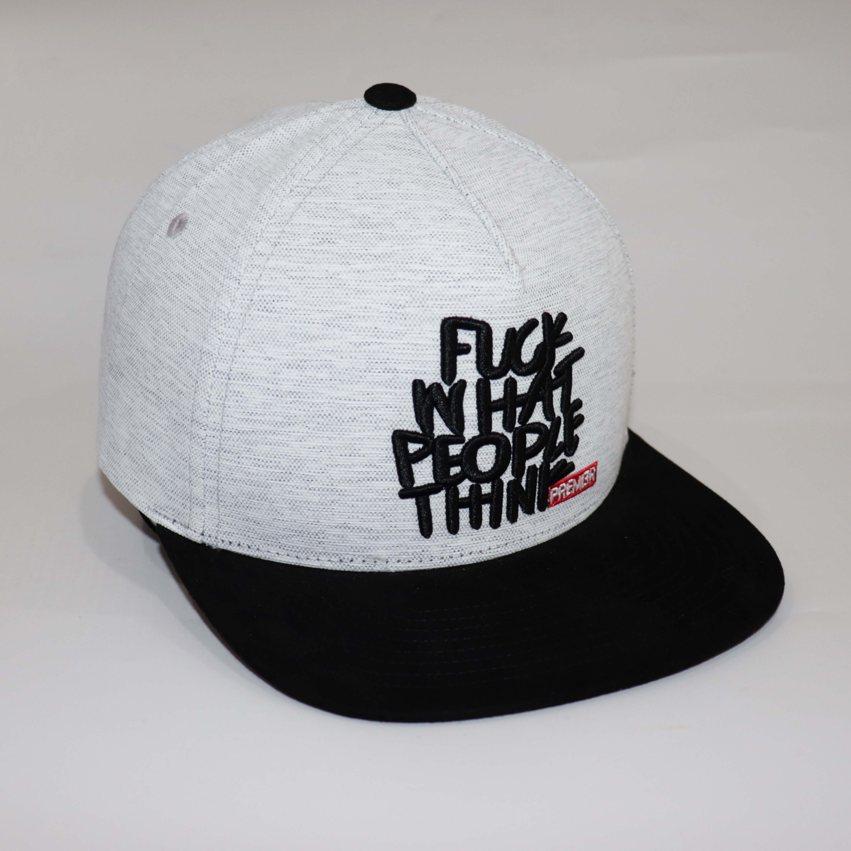 Nón Snapback NHS FW001 Mặc Kệ Người Khác Nghĩ Gì Silver .