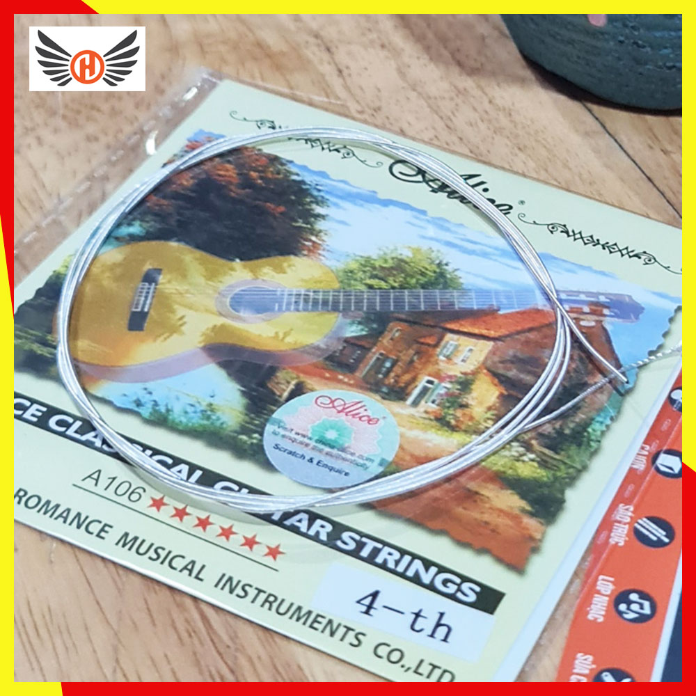 [HCM]Dây nylon lẻ số 4 cho Classic guitar - Hãng Alice