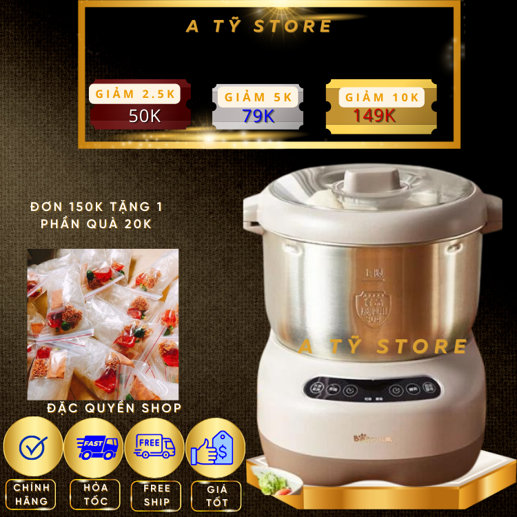 [Freeship + Quà Tặng 10k ]Máy nhồi bột trộn bột Bear hàng quốc tế 3.5L, 5L, 7L