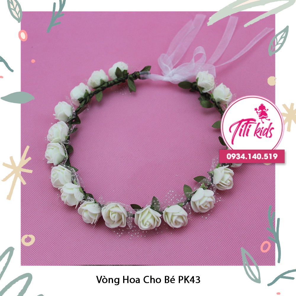 VÒNG HOA ĐỘI ĐẦU CHO BÉ GÁI TITIKIDS PK43