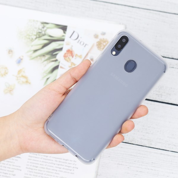 Ốp lưng dẻo trong chống bẩn, chống ố vàng cho Samsung Galaxy M20 (Loại A+)