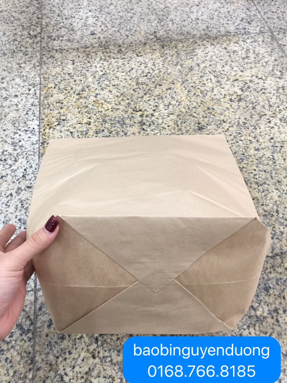 Sét 100 túi giấy xi măng 2kg-25x28 cm