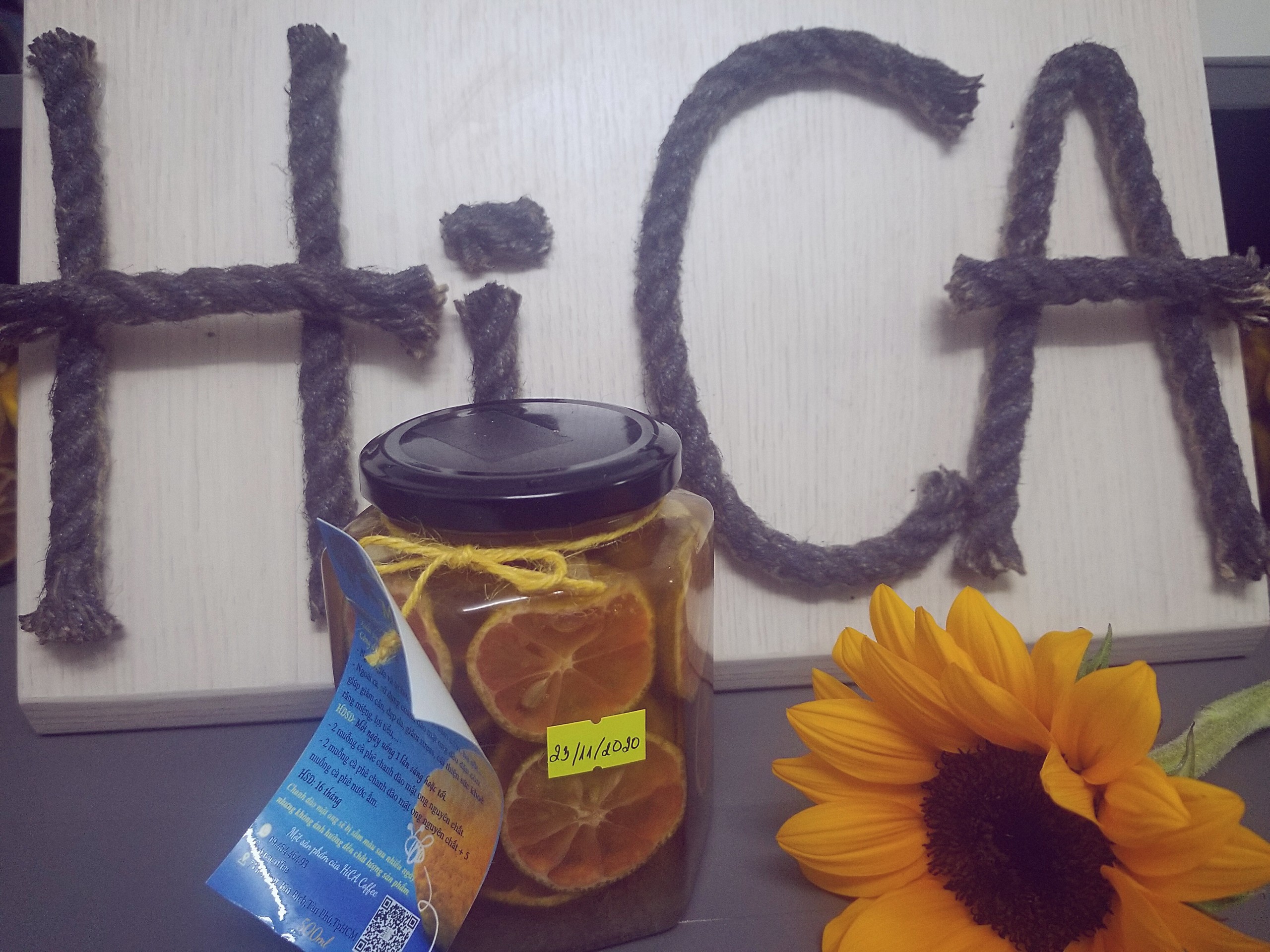 Chanh đào mật ong hủ 500ml