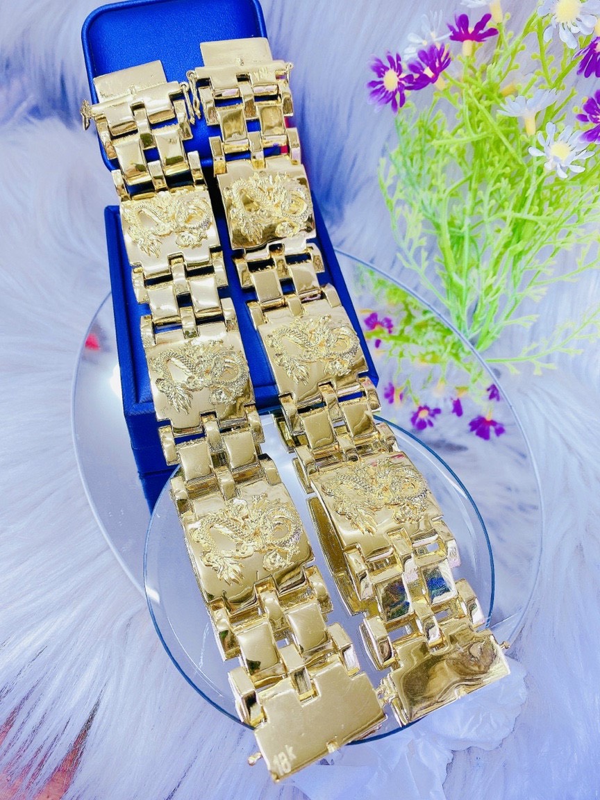 Lắc tay nam chạm rồng màu 20k sang trọng