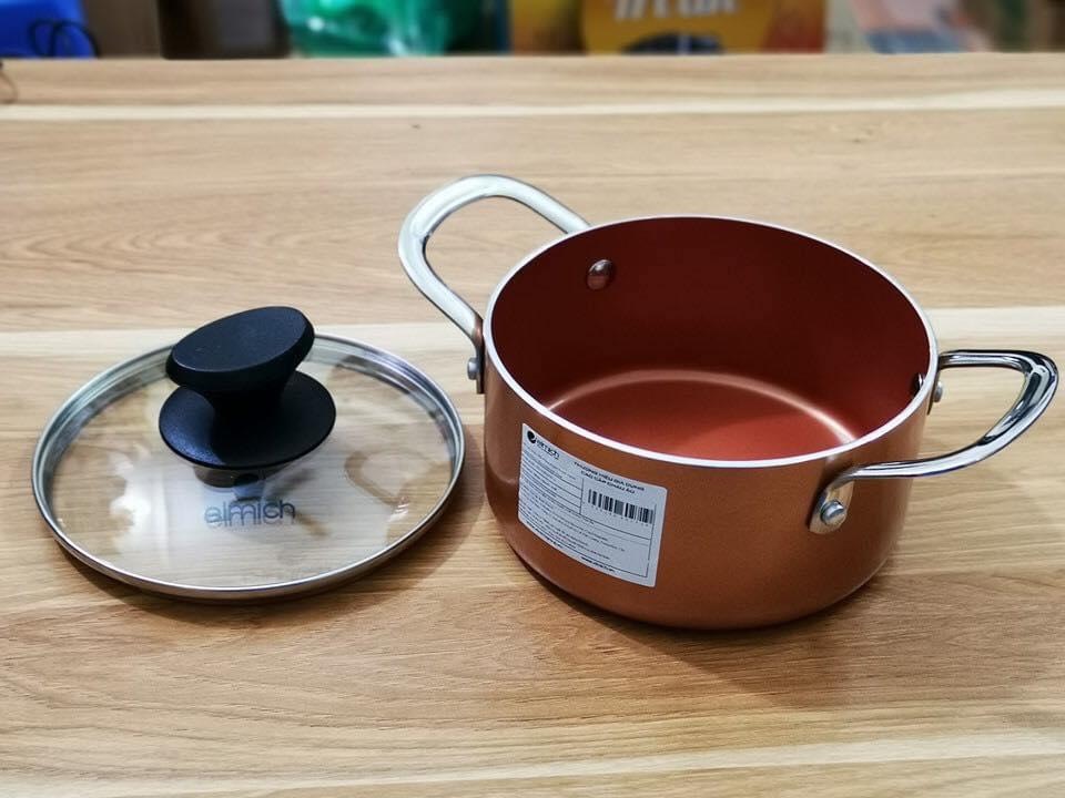 Nồi phủ sứ đáy từ Elmich Royal size 20cm (cam kết hàng chính hãng)