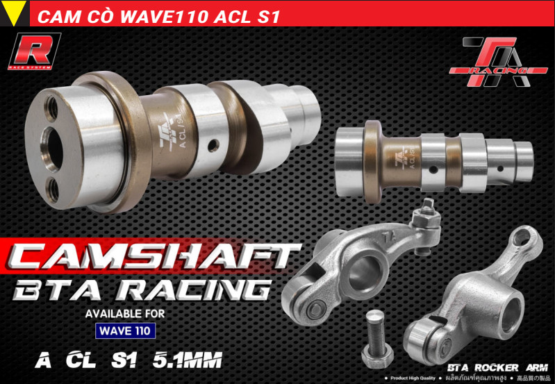 CỐT CAM + CÒ LĂN WAVE 110 / DREAM  100  TA RACING