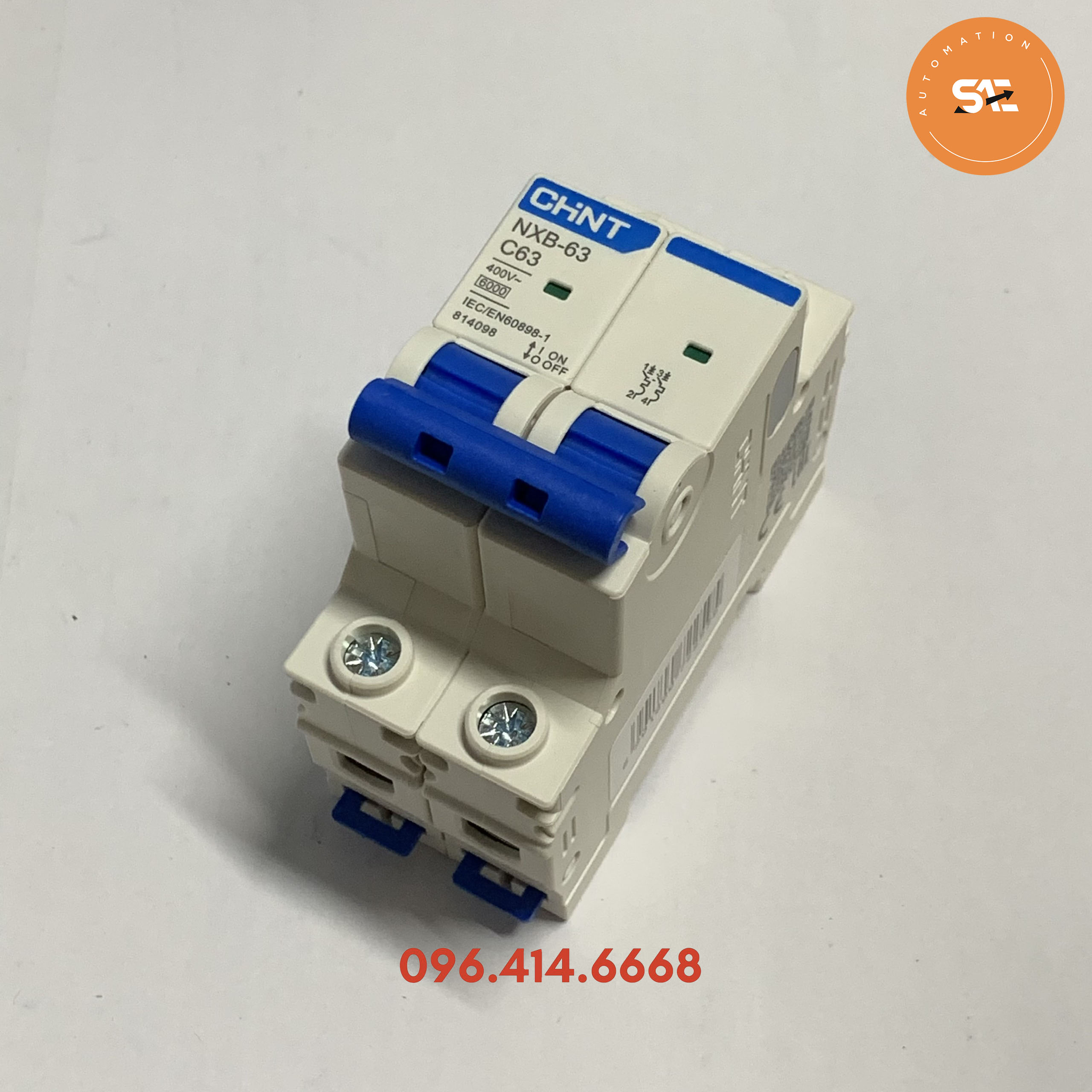 Aptomat 1pha/2pha/3pha 6A-63A Chint NXB-63