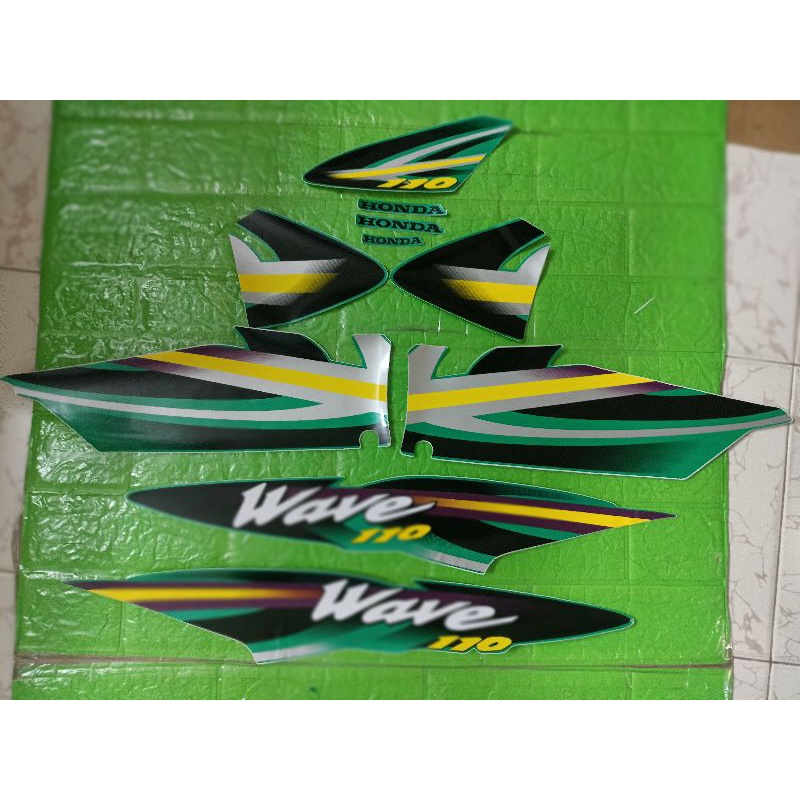 Bộ tem Wave nhỏ 2001 màu xanh lá hàng nhập Thái Lan