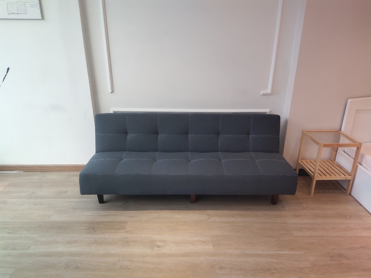 Sofa bed . Sofa giường . Màu xám đậm. Chất liệu vải