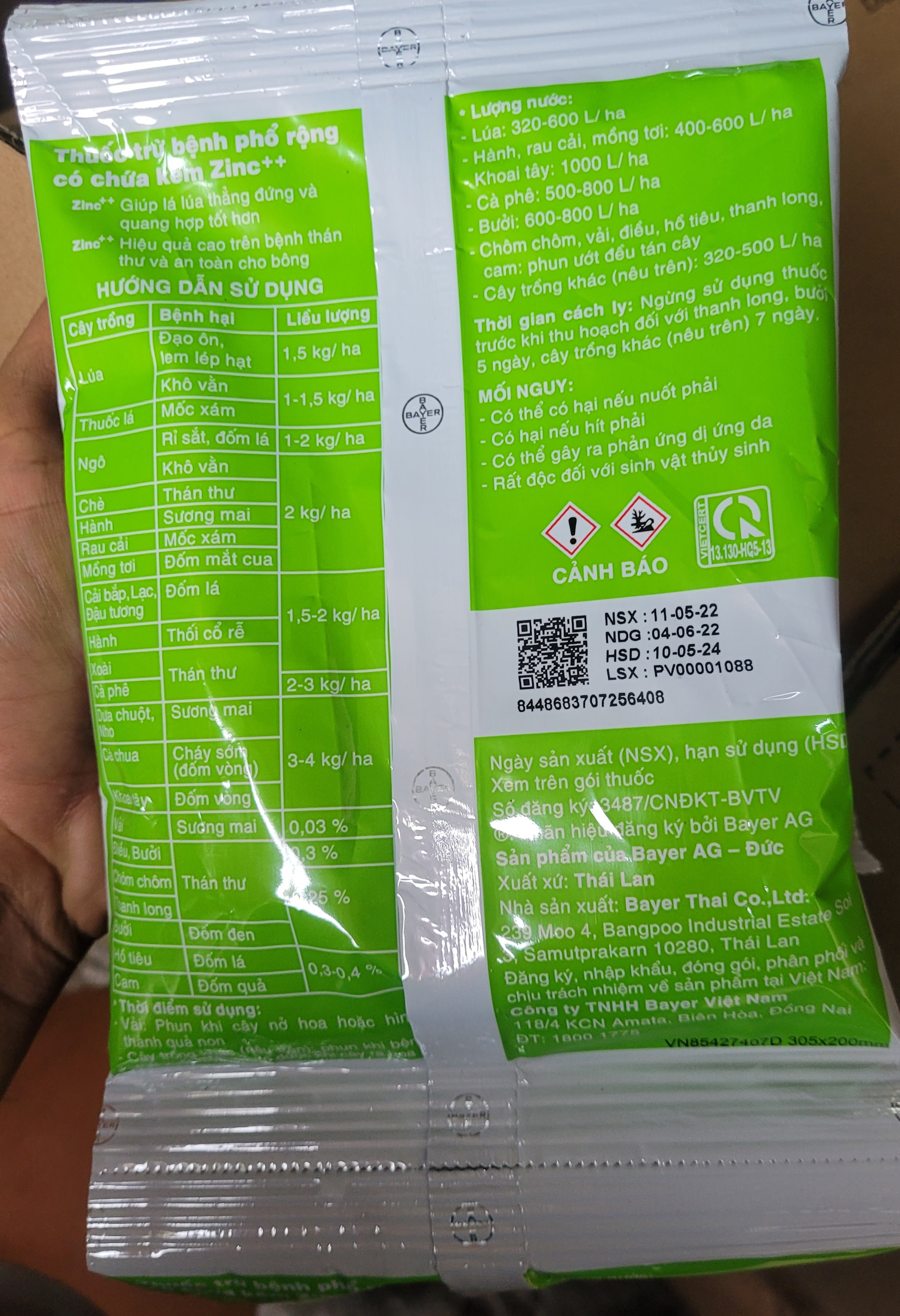 Thuốc trừ bệnh Antracol 70WP 100gam