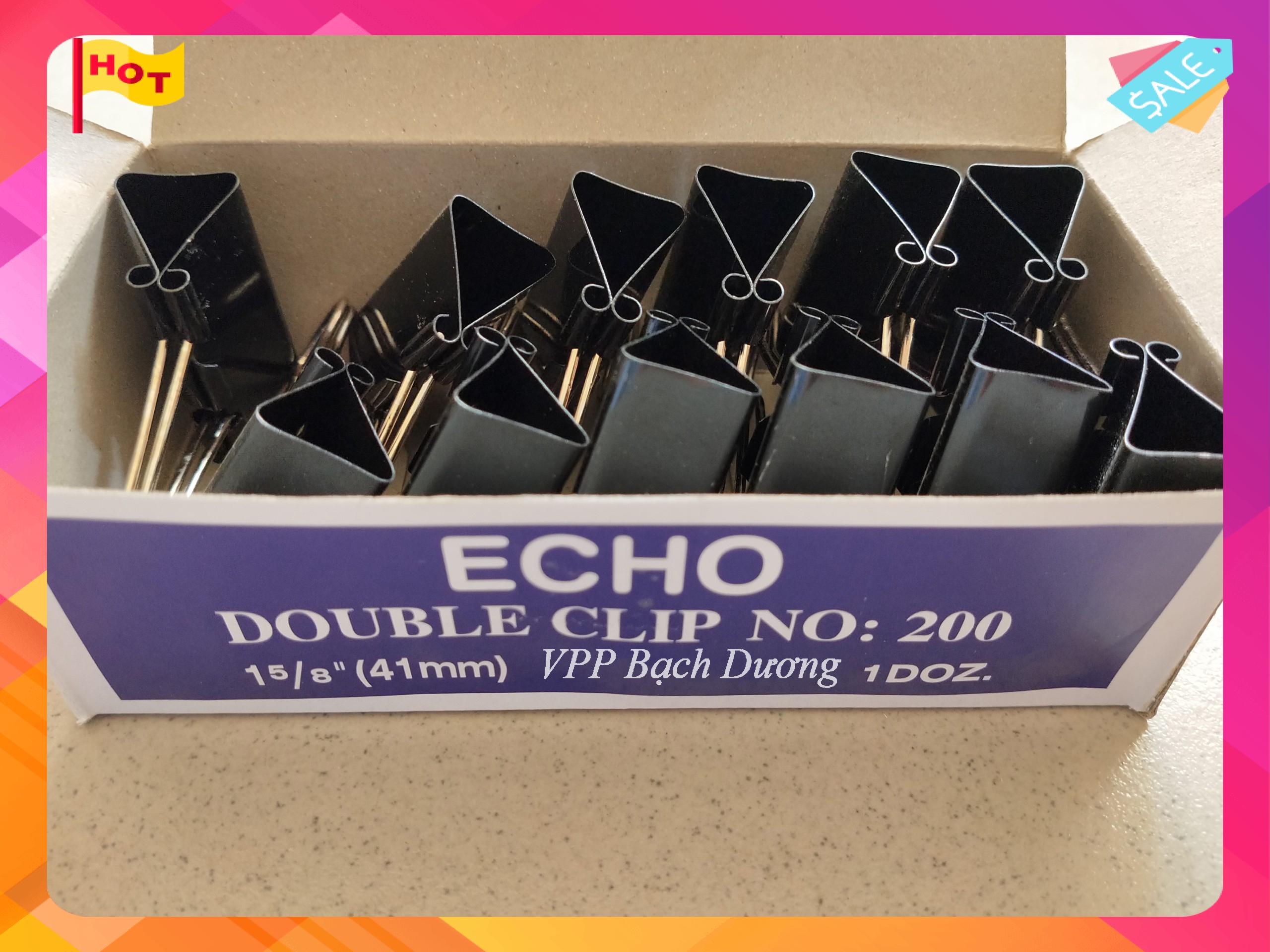 Kẹp bướm 41mm - Kẹp echo 41mm- 12 cái/hộp