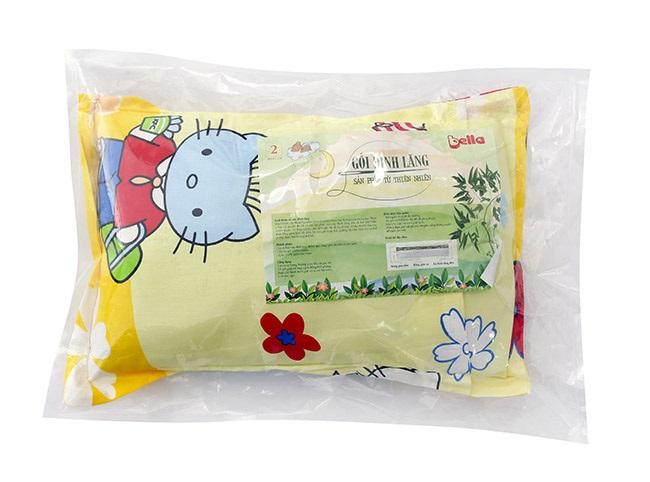 Gối lá đinh lăng cao cấp Bella size số 3 cho em bé trên 2 tuổi(Gối thảo dược chống mồ hôi trộm, giật mình)