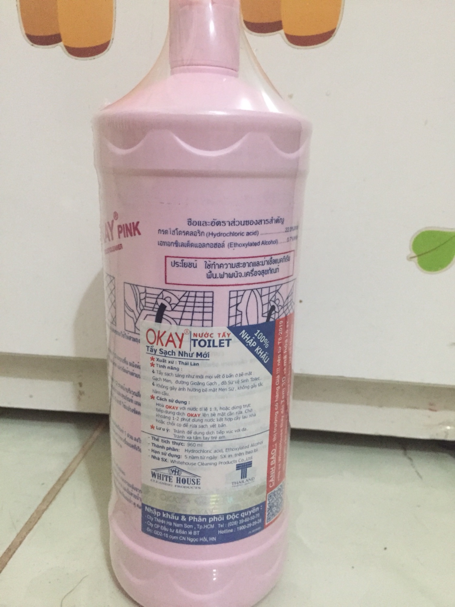 Tẩy toilet Okay Thái Lan 960ml