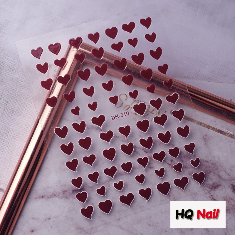 Stick dán móng hình trái tim cực xinh