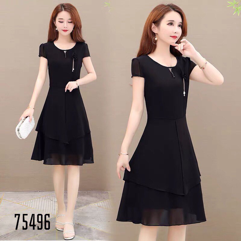 [HCM]ĐẦM VOAN DỰ TIỆC KÈM HOA SIÊU XINH